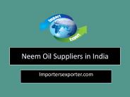 Neem Oil Suppliers in India