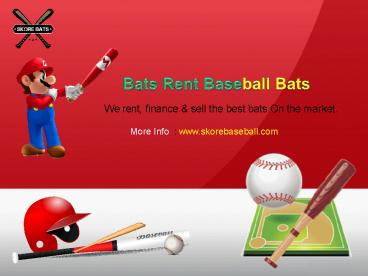 Best Baseball Bats Online at Skore Bats