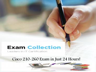 Examcollection 210-260 Test