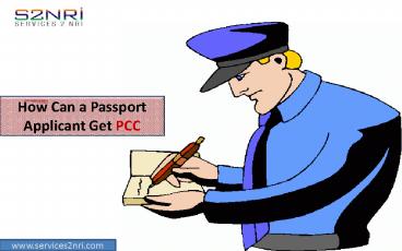 How Can a Passport Applicant Get PCC