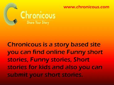 Funny Short Stories - Chronicous