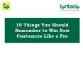 15 Easy Ways you can Win New Clients for your Business PowerPoint PPT Presentation