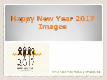 2017 Happy New Year Images