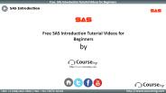 SAS Introcuction Training