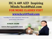 HCS 449 AID Inspiring Minds/hcs449aid.com