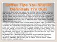 Coffee Tips You Should Definitely Try Out PowerPoint PPT Presentation