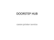 canon printer service - doorstep hub