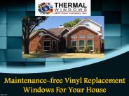 Maintenance-free Vinyl Replacement Windows For Your House