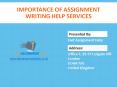 Importance of Assignment Writing Help Services PowerPoint PPT Presentation