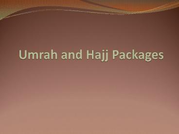 Umrah Packages 2016