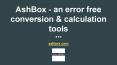 AshBox - an error free conversion & calculation tools PowerPoint PPT Presentation