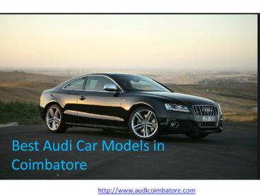 Best Audi Car Models in Coimbatore, India