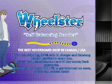 Wheelster - Self Balancing Scooter