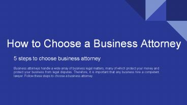 How to Choose a Business Attorney Orange County