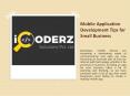 Mobile Application Development Tips for Small Business