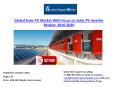 Global Solar PV Market Trends and Analysis 2016-2020 PowerPoint PPT Presentation
