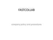 company policy and procedures - fastcollab