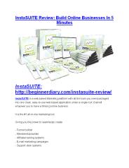 InstaSUITE review demo & BIG bonuses pack