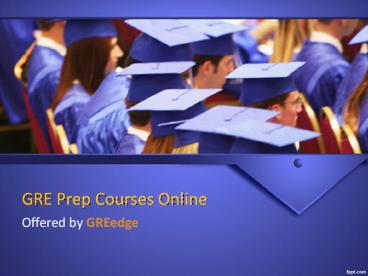 GRE Prep Courses Online