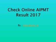 Online AIPMT Application Form