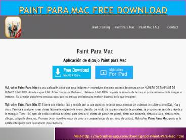 Paint para mac free download