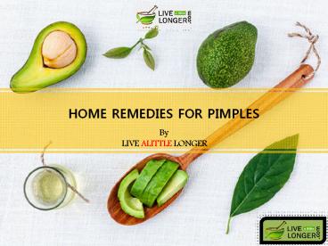 Home remedies for pimples