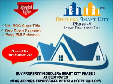 Property in Dholera smart city