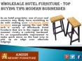 Wholesale Hotel Furniture - Top Buying Tips Modern Businesses