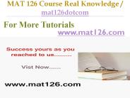 MAT 126 Course Real Tradition,Real Success / mat126dotcom