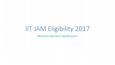 IIT JAM Eligibility PDF