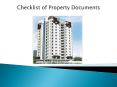 Checklists of Property Documents that you need to hand over to the buyer before you sell your house