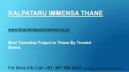 Kalpataru Immensa Thane call- +91-961-960-8545