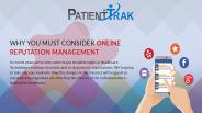 Healthcare online reputation management