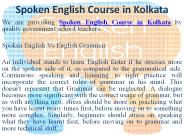 Spoken English Classes in Kolkata