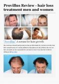 Provillus Review – hair loss treatment men and women PowerPoint PPT Presentation