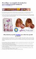 Provillus- A complete formula for preventing female baldness PowerPoint PPT Presentation