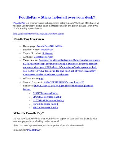 PoodlePay review and $26,900 bonus - AWESOME!