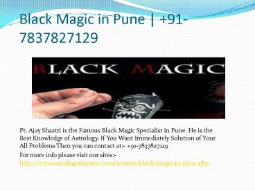 Black magic in pune | +91-7837827129