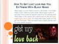 How to get lost love back with black magic PowerPoint PPT Presentation
