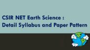 CSIR NET Earth Science : Complete Guide
