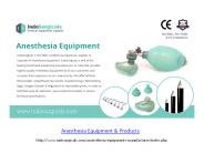 Anesthesia Equipment & Products