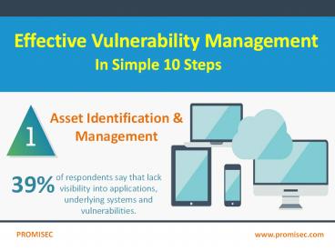 Effective Vulnerabilities Management in Simple Ten Steps