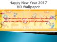 Happy New Year 2017 HD Wallpaper PowerPoint PPT Presentation