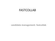 candidate management - fastcollab