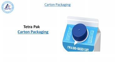 Tetra Pak Machines, CARTON PACKAGES