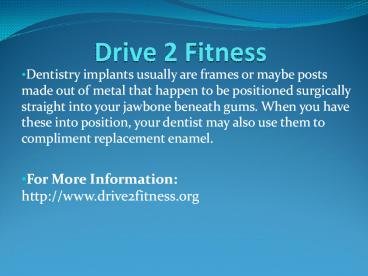 Drive 2 Fitness