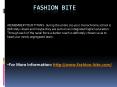 Fashion Bite PowerPoint PPT Presentation