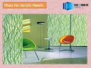 Thats For Acrylic Panels
