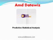 Predictive Statistical Analysis