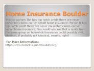Home Insurance Boulder